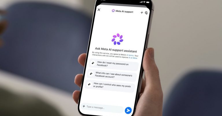 iPhone-showing-Meta-AI-Support-Assisstant