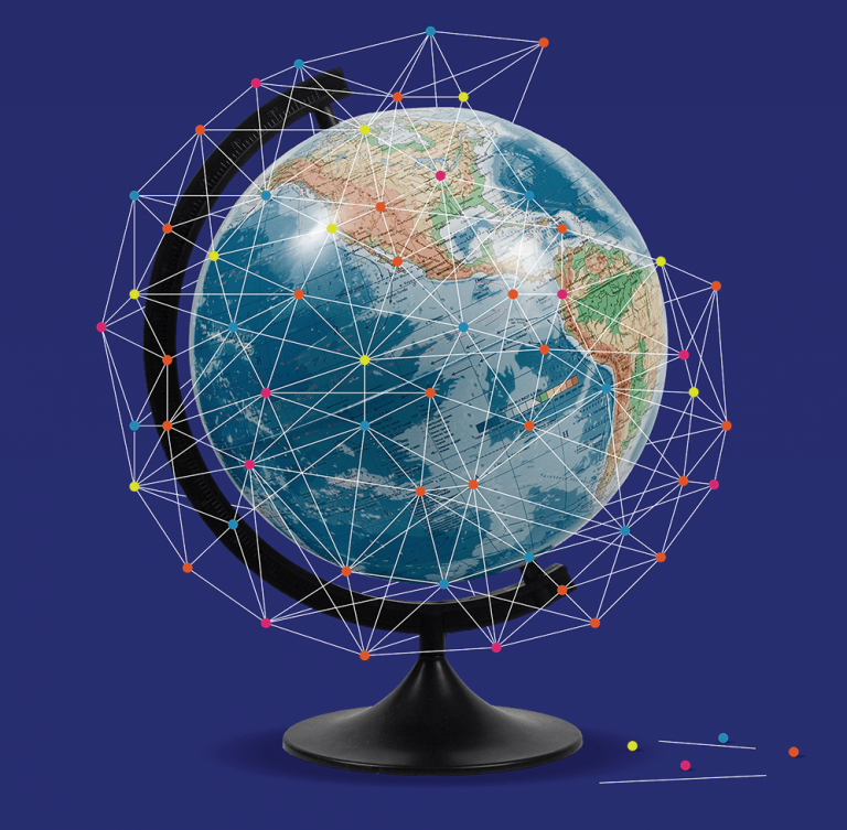 globe-wrapped-in-multicolored-pins-and-connecting-lines-symbolizing-global-networks